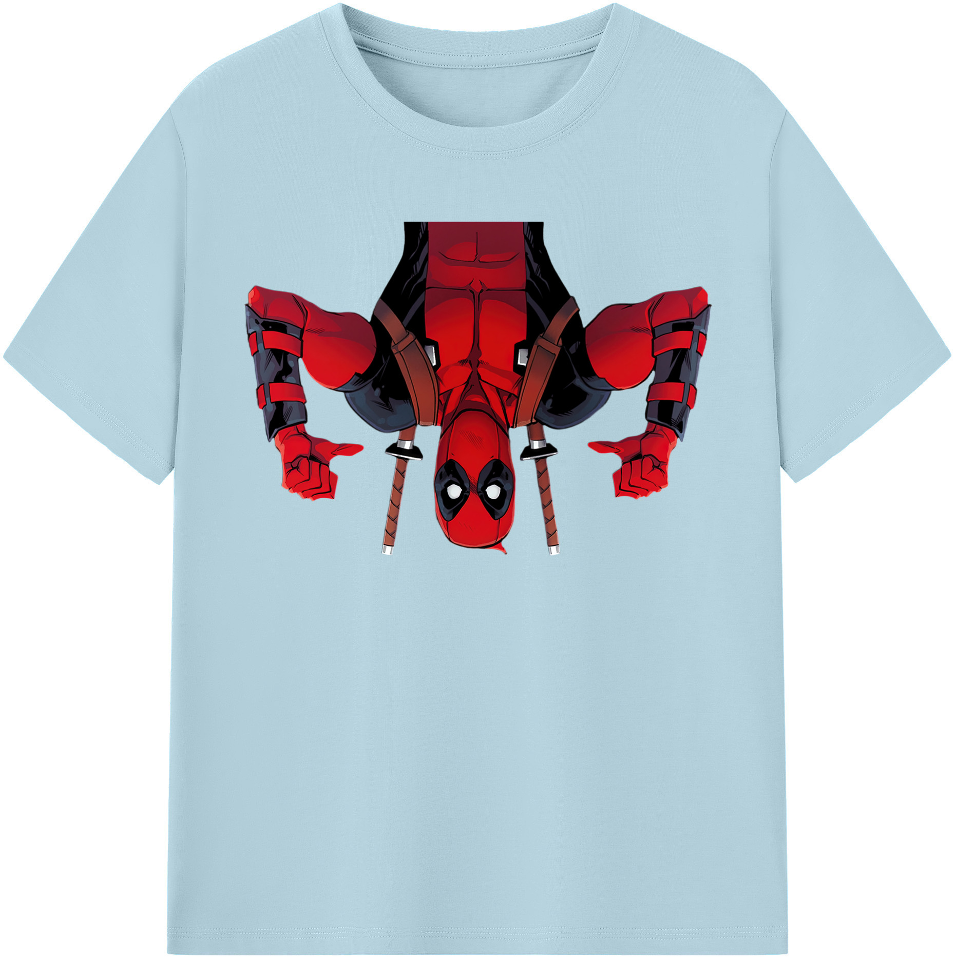 （画像用） Deadpool デッドプール 綿100％半袖Tシャツ（フロントプリント）
